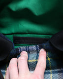 Balenciaga 2018 Navy Plaid Wool Cabas Tote Bag