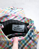 Vivienne Westwood Hazel Treasure Multicolor Plaid Handbag