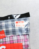 Supreme Hanes Plaid Boxers 4 Pack