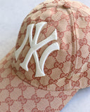 Gucci x MLB New York Yankees Monogram Baseball Cap