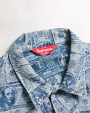 Supreme 100 Dollar Bill Trucker Denim Jacket