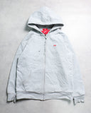 Supreme Small Box Logo Thermal Zip Up Hoodie