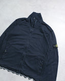 Stone Island Knitted Zip Up Turtleneck Sweater