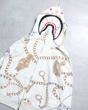 BAPE SS24 Jewels Shark Full Zip Up Hoodie