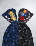 BAPE Camo Shark Split Zip Hoodie