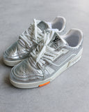 Louis Vuitton Silver Trainer Sneakers