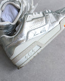 Louis Vuitton Silver Trainer Sneakers