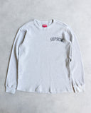 Supreme Arc Logo Waffle Knit Thermal Sweater