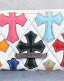 Chrome Hearts 1/1 Multicolor Cross Patch Long Wallet