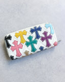 Chrome Hearts 1/1 Multicolor Cross Patch Long Wallet