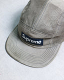 Supreme Suede Box Logo Camp Cap