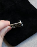 Chrome Hearts Fleur Dagger Dog Tag .925 Silver Pendant