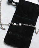Chrome Hearts Factory Set 5 Diamond Dagger Pendant w/ Roller Chain