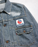 Hysteric Glamour Distress Stitched Denim Trucker Jacket