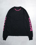 Chrome Hearts Pink Neck Logo L/S Tee