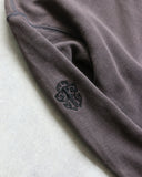 Chrome Hearts Y-Not Embroidered Quarter Zip Dagger Sweatshirt