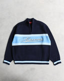 Supreme Script Stripe Half Zip Sweater