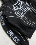 Supreme Fox Racing Zip Up Hoodie