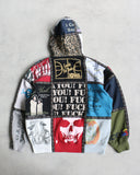Supreme Number (N)ine Patchwork Zip Up Hoodie