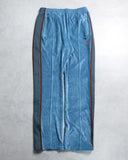 Needles Straight Leg Velour Striped Track Pants