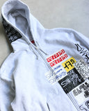 Supreme 176 Patchwork Zip Up Hoodie