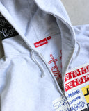 Supreme 176 Patchwork Zip Up Hoodie