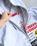 Supreme 176 Patchwork Zip Up Hoodie