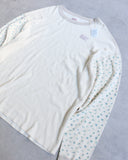 Kapital Floral Sleeve Thermal Sweater