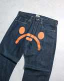 BAPE 2006 Baby Milo Sad Face Denim Jeans