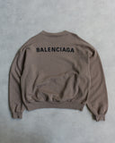 Balenciaga Stitched Logo Crewneck