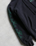 Chrome Hearts Thermal Lined Green Horseshoe Zip Up Hoodie