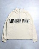 Number (N)ine Spell Out Quarter Zip Sweatshirt