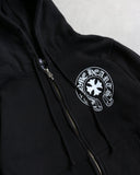 Chrome Hearts Themal Lined Eye Chart Zip Up Hoodie
