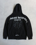 Chrome Hearts Script Dagger Zip Up Hoodie