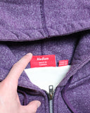 Supreme FW09 Ash Purple Arc Logo Thermal Zip Up Hoodie