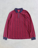 Supreme Floral Quarter Zip L/S Sweater