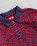 Supreme Floral Quarter Zip L/S Sweater