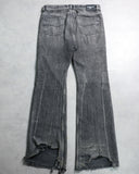 Balenciaga Mudshow Thrashed Flarred Leg Jeans