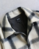 A.P.C. Pete Plaid Check Wool Coat