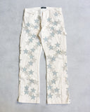 Amiri Chemist Leather Star Patch Carpenter Pants