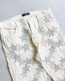 Amiri Chemist Leather Star Patch Carpenter Pants
