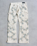 Amiri Chemist Leather Star Patch Carpenter Pants