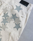 Amiri Chemist Leather Star Patch Carpenter Pants