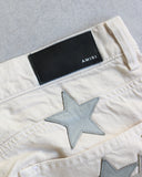 Amiri Chemist Leather Star Patch Carpenter Pants