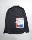 Hysteric Glamour "Sound And Vision" Patchwork L/S Button Up Shirt