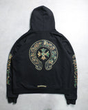 Chrome Hearts Camo Triple Cross Horseshoe Thermal Zip Up Hoodie