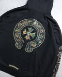 Chrome Hearts Camo Triple Cross Horseshoe Thermal Zip Up Hoodie