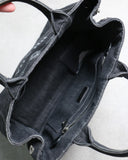 Prada Canapa Tote Denim Handbag