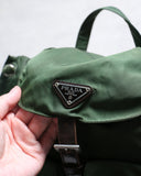 Prada Tessuto Nylon Double Pocket Backpack