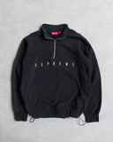 Supreme Drawstring Quarter Zip Sweatshirt